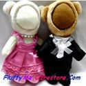 Picture of Medium Doll : Dress & Tuxedo Couple Bear