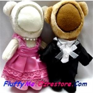 Picture of Medium Doll : Dress & Tuxedo Couple Bear