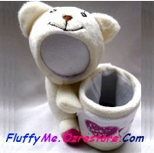 Picture of Pencil Holder Doll : Cute Creamy Bear